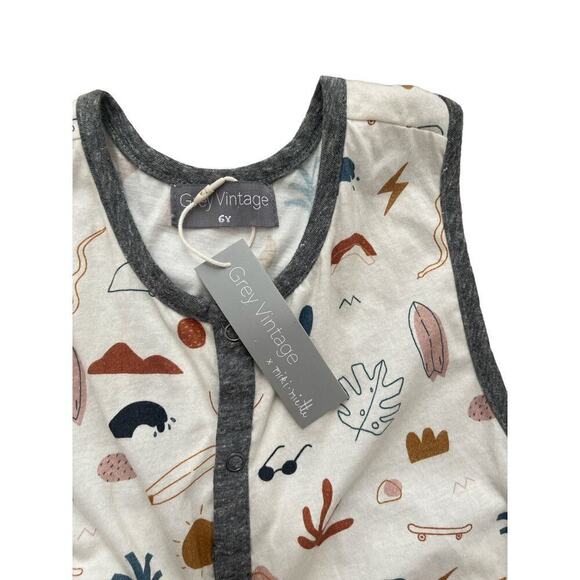Grey Vintage x Miki Miette NWT Everly Romper So Cal 6y - Picture 2 of 5